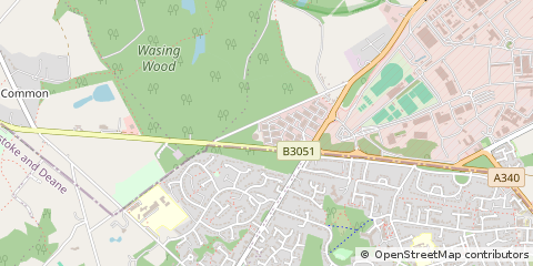Map of Aldermaston, Reading, Berkshire