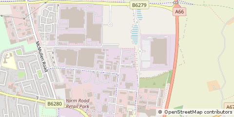Map of Darlington, Co Durham