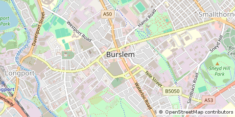 Map of Stoke-on-Trent