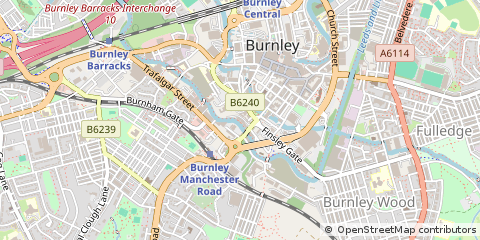 Map of Burnley