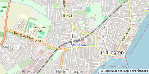 Map of Bridlington, East Riding of Yorkshire