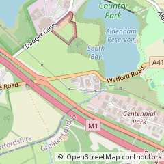 Map of Elstree, Hertfordshire