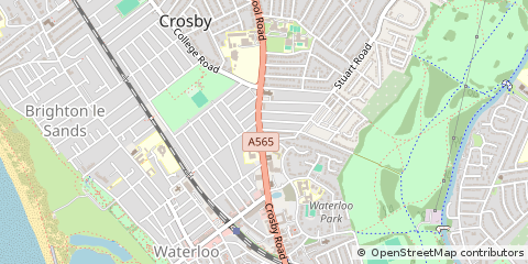 Map of Waterloo, Liverpool