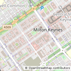 Map of Milton Keynes
