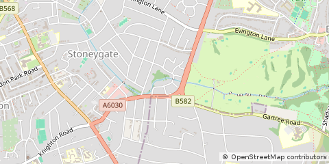 Map of Leicester