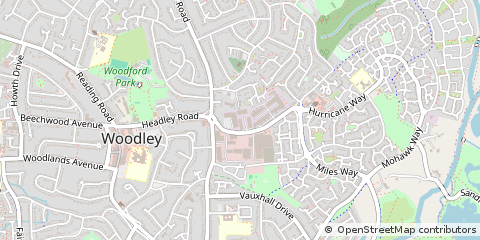 Map of Woodley, Reading