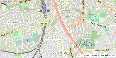 Map of Stockport, Cheshire