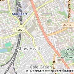 Map of Stockport, Cheshire