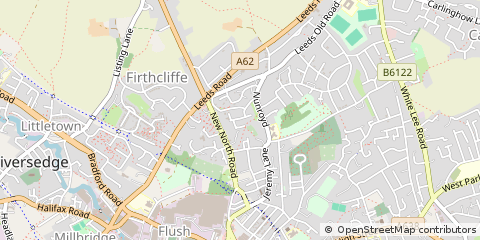 Map of Heckmondwike