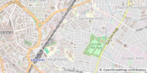 Map of Leicester