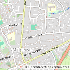 Map of Derby, Derbyshire