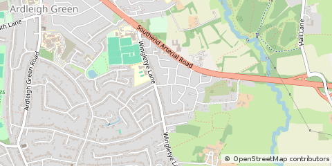 Map of Hornchurch, Essex