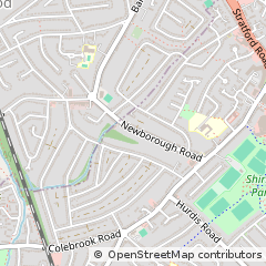 Map of Solihull, West Midlands