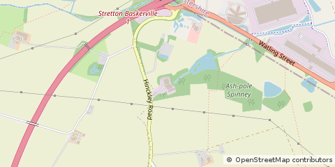 Map of Hinckley, Leicester