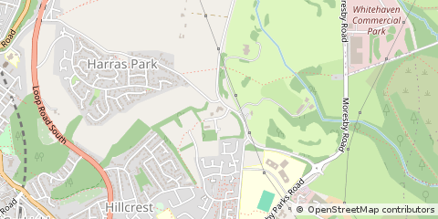Map of Whitehaven, Cumbria