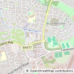 Map of Carterton, Oxon
