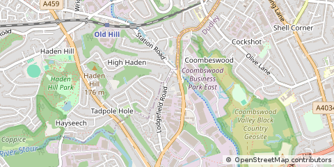Map of Halesowen, West Midlands