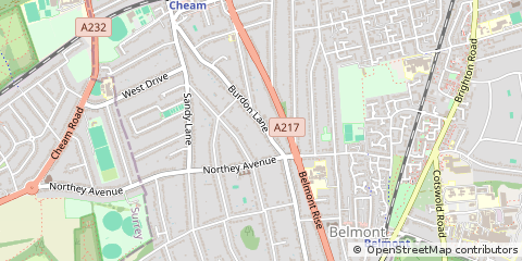 Map of Sutton