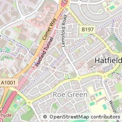Map of Hatfield, Hertfordshire