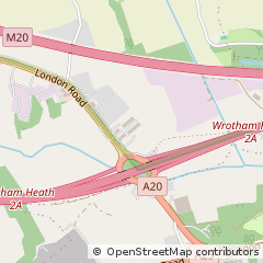 Map of Wrotham, Kent