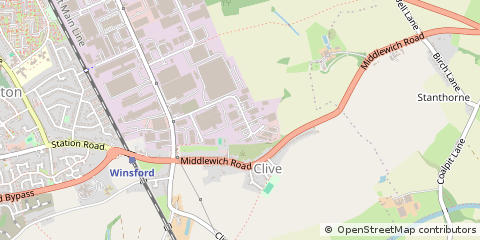Map of Winsford, Cheshire
