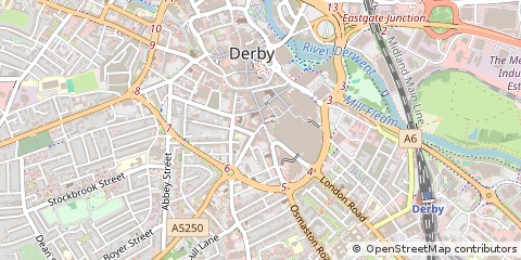 Map of Derby, Derbyshire