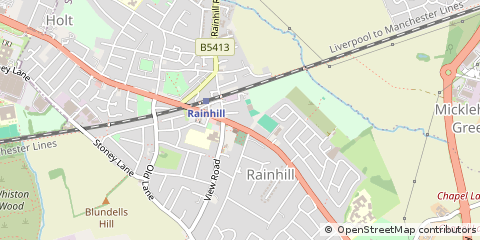 Map of Prescot