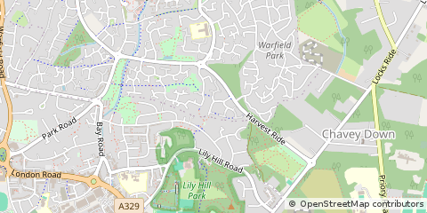 Map of Bracknell, Berkshire