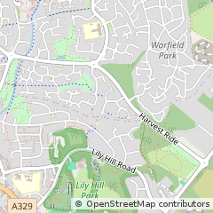 Map of Bracknell, Berkshire