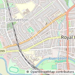 Map of Leamington SPA, Warwickshire