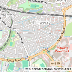 Map of Newport, Gwent
