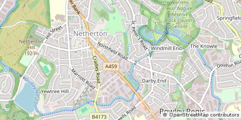 Map of West Midlands