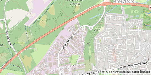 Map of Wimborne, Dorset