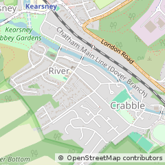 Map of Dover, Kent