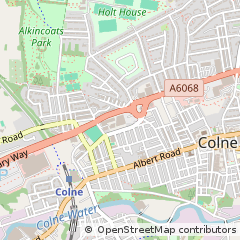 Map of Colne, Lancashire