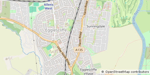 Map of Stockton-on-Tees
