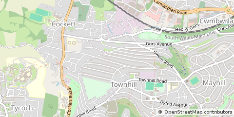 Map of Swansea