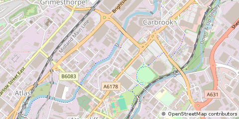 Map of Sheffield