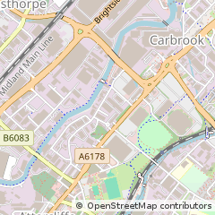 Map of Sheffield