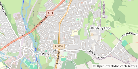 Map of Stoke-on-Trent, Staffordshire