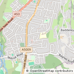 Map of Stoke-on-Trent, Staffordshire