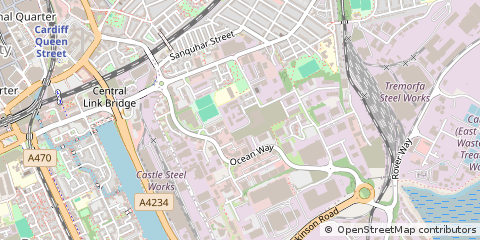 Map of Cardiff
