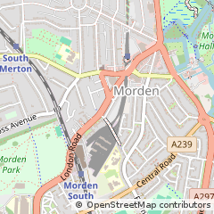 Map of Morden, Greater London