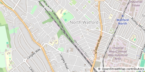 Map of Watford, Hertfordshire
