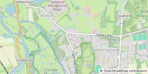 Map of Romsey, Hampshire