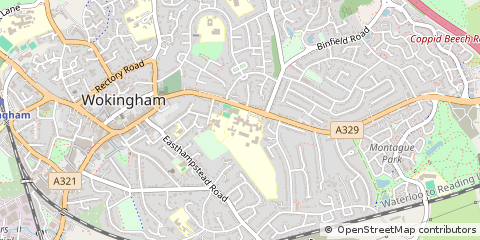 Map of Wokingham