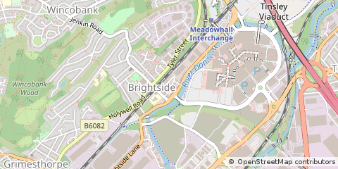 Map of Sheffield