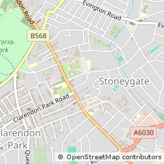 Map of Leicester