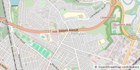 Map of Cardiff