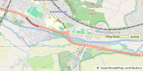 Map of Stonehouse, Gloucestershire